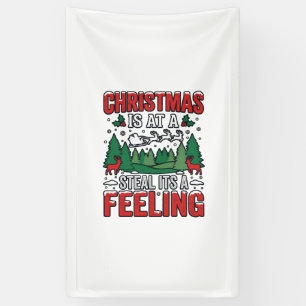 Weihnachtsdiebstahl Es Ist Ein Gefühl Rentier Schl Banner
