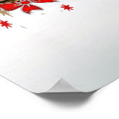 Weihnachtsdiener Frohe Weihnachtsbrille Poster (Ecke)