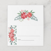 Weihnachtsdinner Dekoration Platzkarte (Außenseite Aufgefaltet)