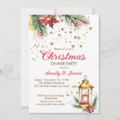 Weihnachtsdinner Party Einladung (Vorderseite)