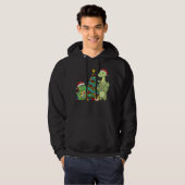 Weihnachtsdinosaur Kinder Weihnachtsbaum Dinosauri Hoodie (Vorne ganz)