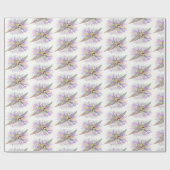 Weihnachtsdinosaur Santa Pterodactyl Geschenkpapier (Flach)