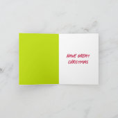 Weihnachtsdinosaurier Faltkarte Karte (Innenseite)