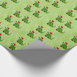 Weihnachtsdinosaurier Geschenkpapier