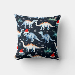Weihnachtsdinosaurier Kissen