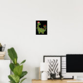 Weihnachtsdinosaurier mit Lights Fun Boys Kinder W Poster (Heimbüro)