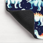 Weihnachtsdinosaurier Mousepad (Ecke)