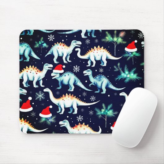 Weihnachtsdinosaurier Mousepad (Mit Mouse)