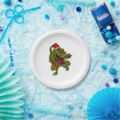 Weihnachtsdinosaurier-Pappteller Pappteller (Party)