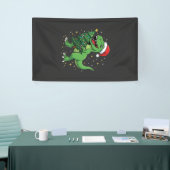 Weihnachtsdinosaurier Santa T Rex Banner (Messeveranstaltung)
