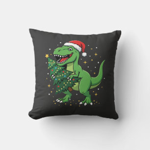 Weihnachtsdinosaurier Santa T Rex Kissen