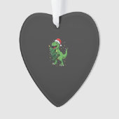 Weihnachtsdinosaurier Santa T Rex Ornament (Vorderseite)