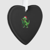 Weihnachtsdinosaurier Santa T Rex Ornament (Vorderseite)