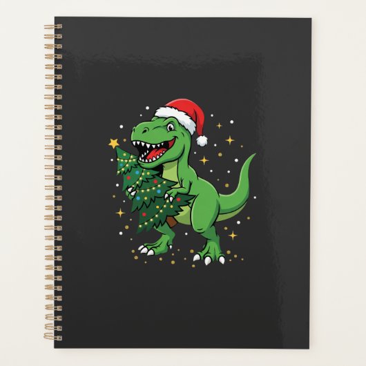 Weihnachtsdinosaurier Santa T Rex Planer (Vorderseite)