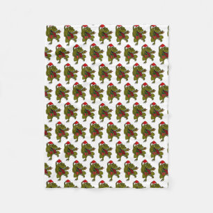 Weihnachtsdinosaurier-Schneeflocke-Fleece-Decke Fleecedecke