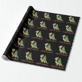 Weihnachtsdinosaurier T Rex Dino Weihnachtsbaumlic Geschenkpapier (Ungerollt)