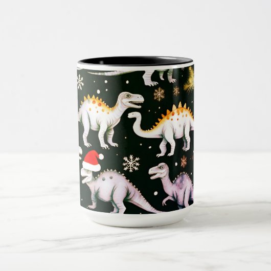 Weihnachtsdinosaurier Tasse (Zentrum)