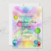 Weihnachtsdisco Baubles Weihnachtsfest Party Einladung (Vorderseite)