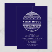 Weihnachtsdisco mit Weihnachtsball Einladung (Vorne/Hinten)