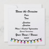 Weihnachtsdisco-Party - SRF Einladung (Rückseite)