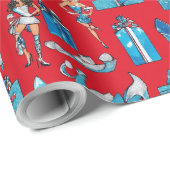 Weihnachtsdiva Wrapping Paper Geschenkpapier (Rolleneckpunkt)