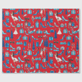 Weihnachtsdiva Wrapping Paper Geschenkpapier (Flach)