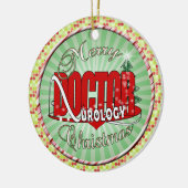 WEIHNACHTSdoktor UROLOGY UROLOGIST Keramikornament (Links)
