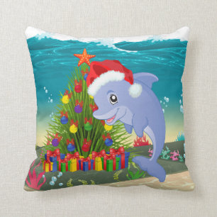 Weihnachtsdolphin Kissen