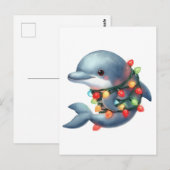 Weihnachtsdolphin Postkarte (Vorne/Hinten)