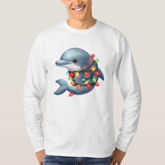 Weihnachtsdolphin T-Shirt (Vorderseite)