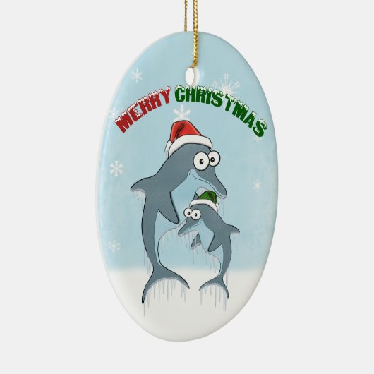 Weihnachtsdolphine Ornament (Rechts)