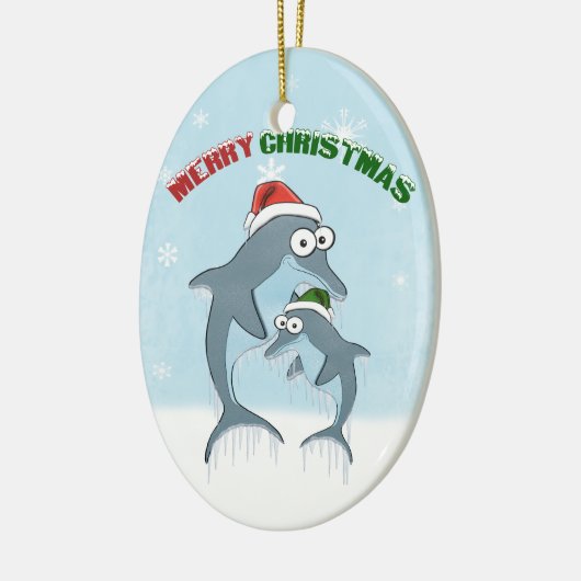 Weihnachtsdolphine Ornament (Links)
