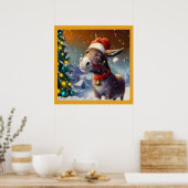 WeihnachtsDonkey 1 Poster (Küche)