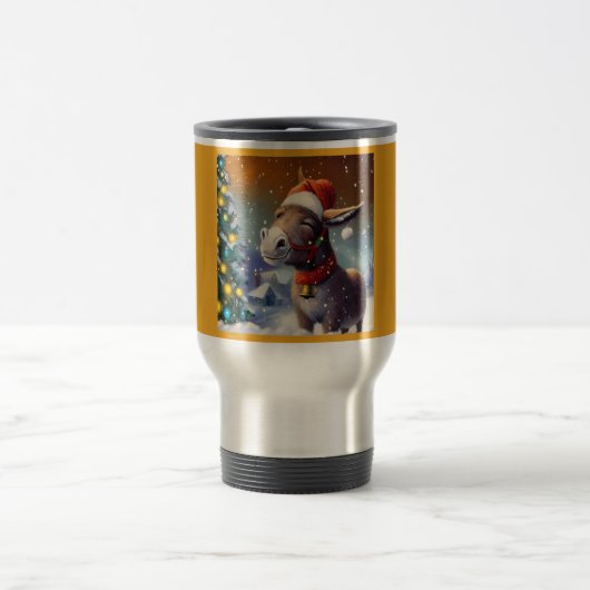WeihnachtsDonkey 1 Reisebecher (Mittel)