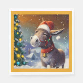 WeihnachtsDonkey 1 Serviette (Vorderseite)