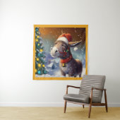 WeihnachtsDonkey 1 Wandteppich (Beispiel)