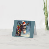 WeihnachtsDonkey 2 Feiertagskarte (Vorderseite)