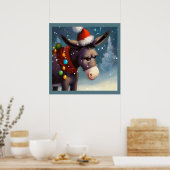 WeihnachtsDonkey 2 Poster (Küche)