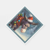 WeihnachtsDonkey 2 Serviette (Ecke)