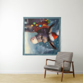 WeihnachtsDonkey 2 Wandteppich (Beispiel (Horizontal))