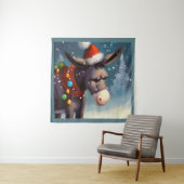 WeihnachtsDonkey 2 Wandteppich (Beispiel)