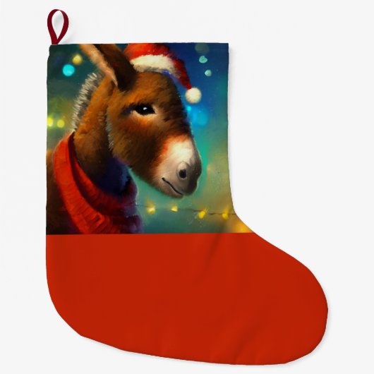 WeihnachtsDonkey 3 Großer Weihnachtsstrumpf (Vorderseite)