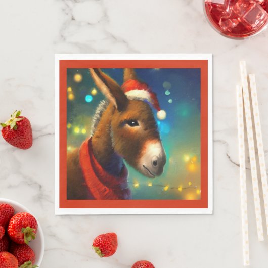 WeihnachtsDonkey 3 Serviette (Beispiel)
