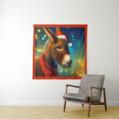 WeihnachtsDonkey 3 Wandteppich (Beispiel)