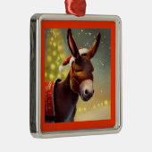 WeihnachtsDonkey 4 Ornament Aus Metall (Rechts)