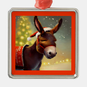 WeihnachtsDonkey 4 Ornament Aus Metall