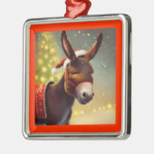 WeihnachtsDonkey 4 Ornament Aus Metall (Links)