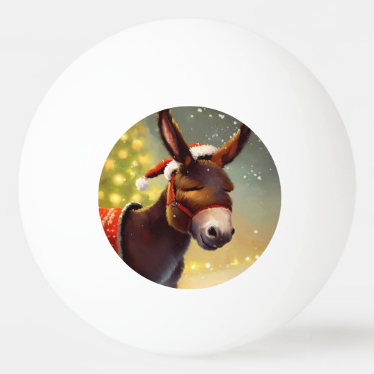 WeihnachtsDonkey (4) Tischtennisball (Vorderseite)