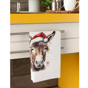 WeihnachtsDonkey, anpassbar Geschirrtuch
