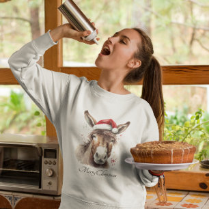 WeihnachtsDonkey, anpassbar Sweatshirt